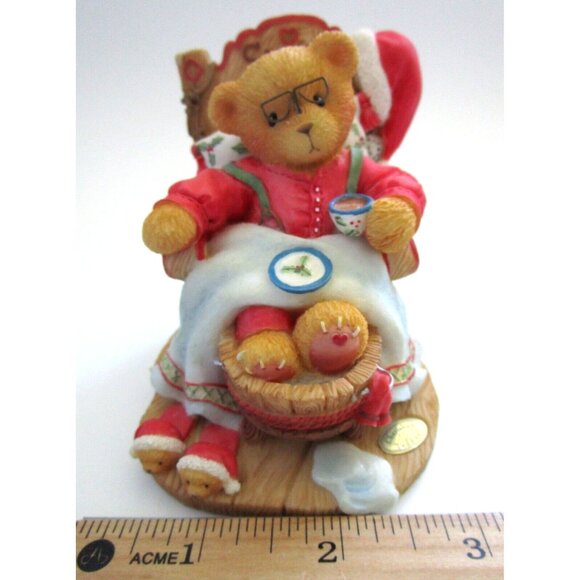 Cherished Teddies -Enesco 1998 Santa (#352713) "A Little Holiday R&R" LE Vintage - Picture 7 of 8